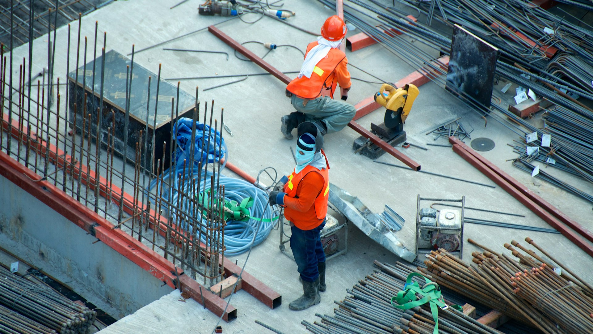 HVCG worker on construction site